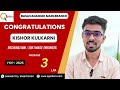 Congratulations KISHORE, on getting placed from QSPIDERS Basavanagudi!