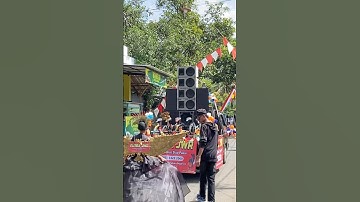 Sound system sub planar 4 line array bawa sepeda karnaval parakan