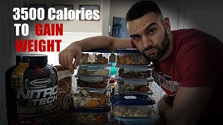 3500 Calorie Meal Plan | Weight GAIN Meal Plan | Meal-By-Meal Breakdown
