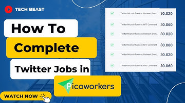 How to complete twitter jobs at PicoWorkers-Earn money.