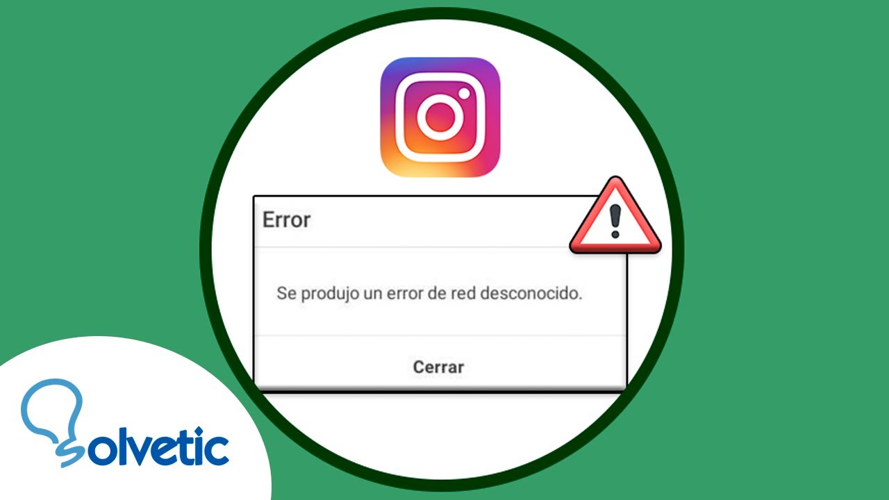 Error de red desconocido Instagram SOLUCION ️ YouTube Error de red desconocido Instagram SOLUCION ️ YouTube