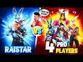 Raistar vs 4 pro payers  only one tap challenge who will win 