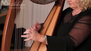 Muzikkon 36 String Ard Ri Harp Rosewood Played By Ann Tuitte