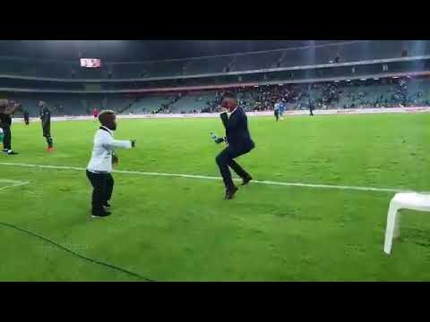 Dancing at the stadium Mzansi style 