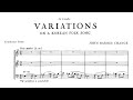 John barnes chance  variations on a korean folk song score.