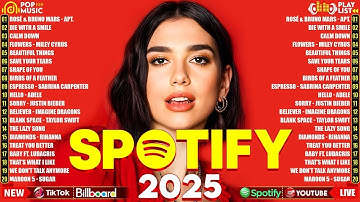 Billboard Pop Songs 2025 Playlist ✨Ed Sheeran, The Weeknd, Bruno Mars, Rihanna, Sia, Adele, Dua Lipa