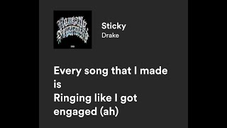 Sticky - Drake  (1 Hour Loop)
