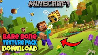 Bare Bone Texture Pack Download | How To Download Low End Graphic For Minecraft |No Lag 100% Working screenshot 3