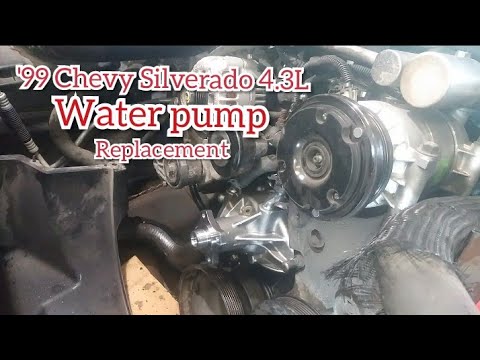 water pump replacement Chevy 4.3L - YouTube