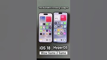 iPhone iOS 18 Vs Xiaomi HyperOS Animation. #iphone #trending #smartphone #xiaomi