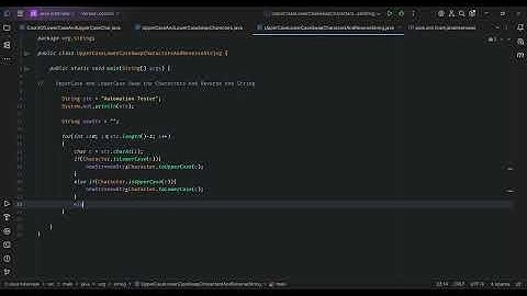 UpperCase and LowerCase Swap Char & Reverse the String