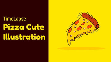 Inkscape Illustration Tutorial - Create Vector Cute Pizza from Sketch (HD)