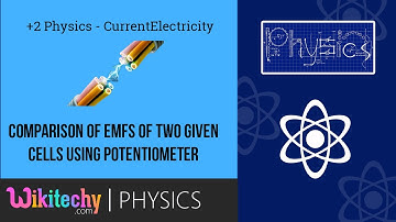 +2 Physics Current Electricity - Comparison of emfs of two given cells using Potentiometer | CBSE |