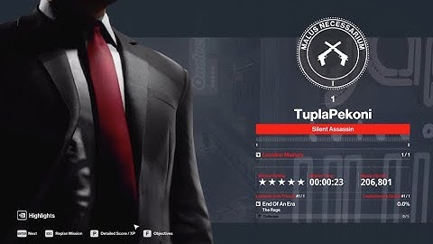 Hitman™ 3 - [23s] The Rage Elusive Target SA speedrun