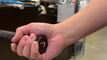 HOW TO GAIN INSTANT CONTROL BY GRIPPING HIGHER ON THE TENNIS RACKET