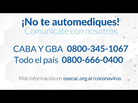 OSECAC - Líneas de atención telefónica exclusivas Coronavirus