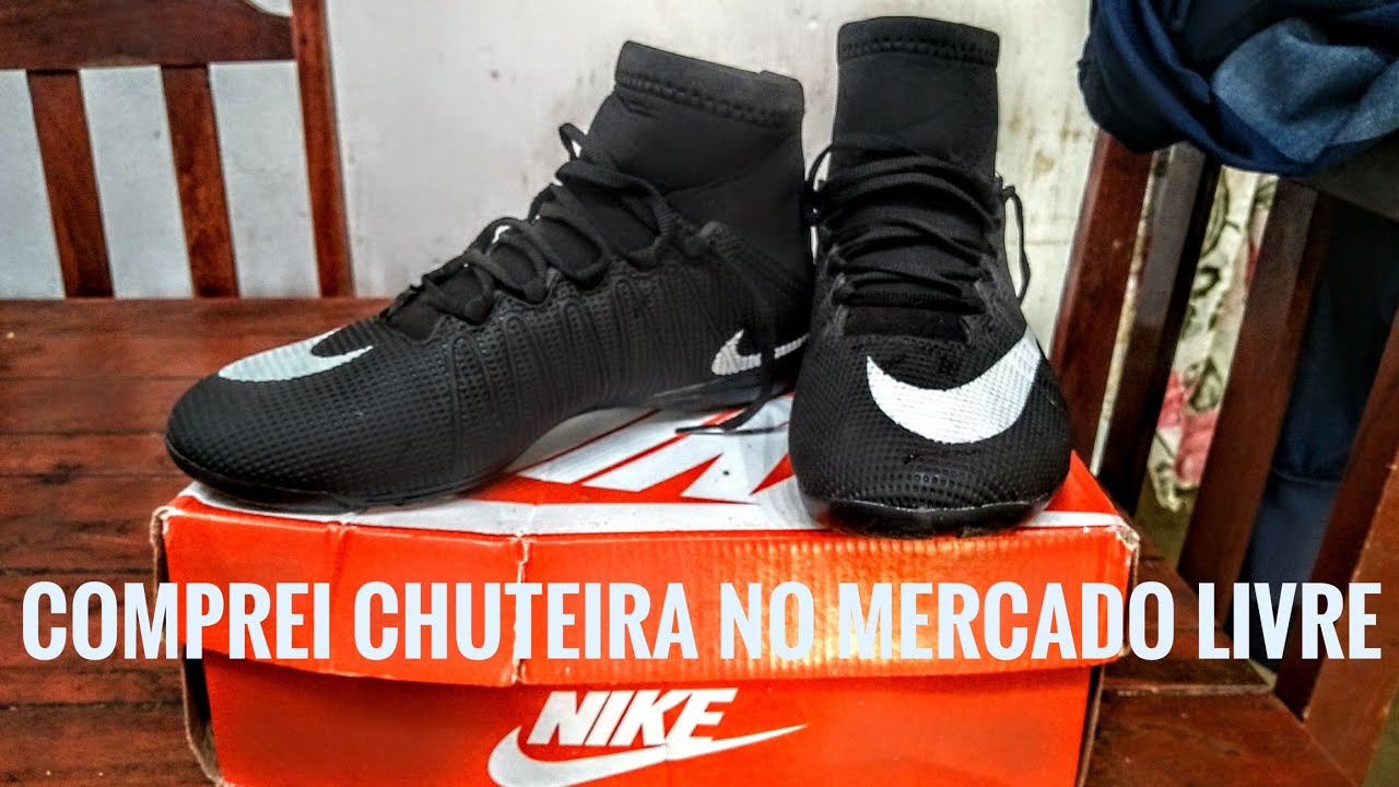 mercado livre chuteira futsal nike