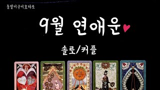 [타로카드] 9월의 설레는 사랑 이야기/연애운/솔로/커플