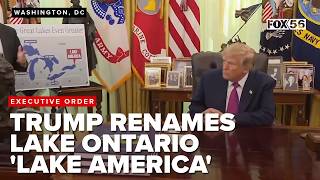Trump changes Lake Ontario to Lake America