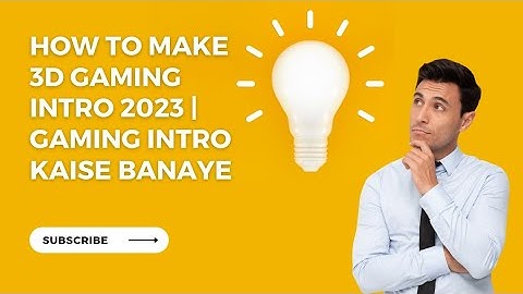 How to make 3D gaming intro 2023 | gaming intro kaise banaye | gaming intro