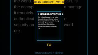 [SIGNAL_INTERCEPT] Part 26: Gateways &amp; SSH // VIDYA_2027