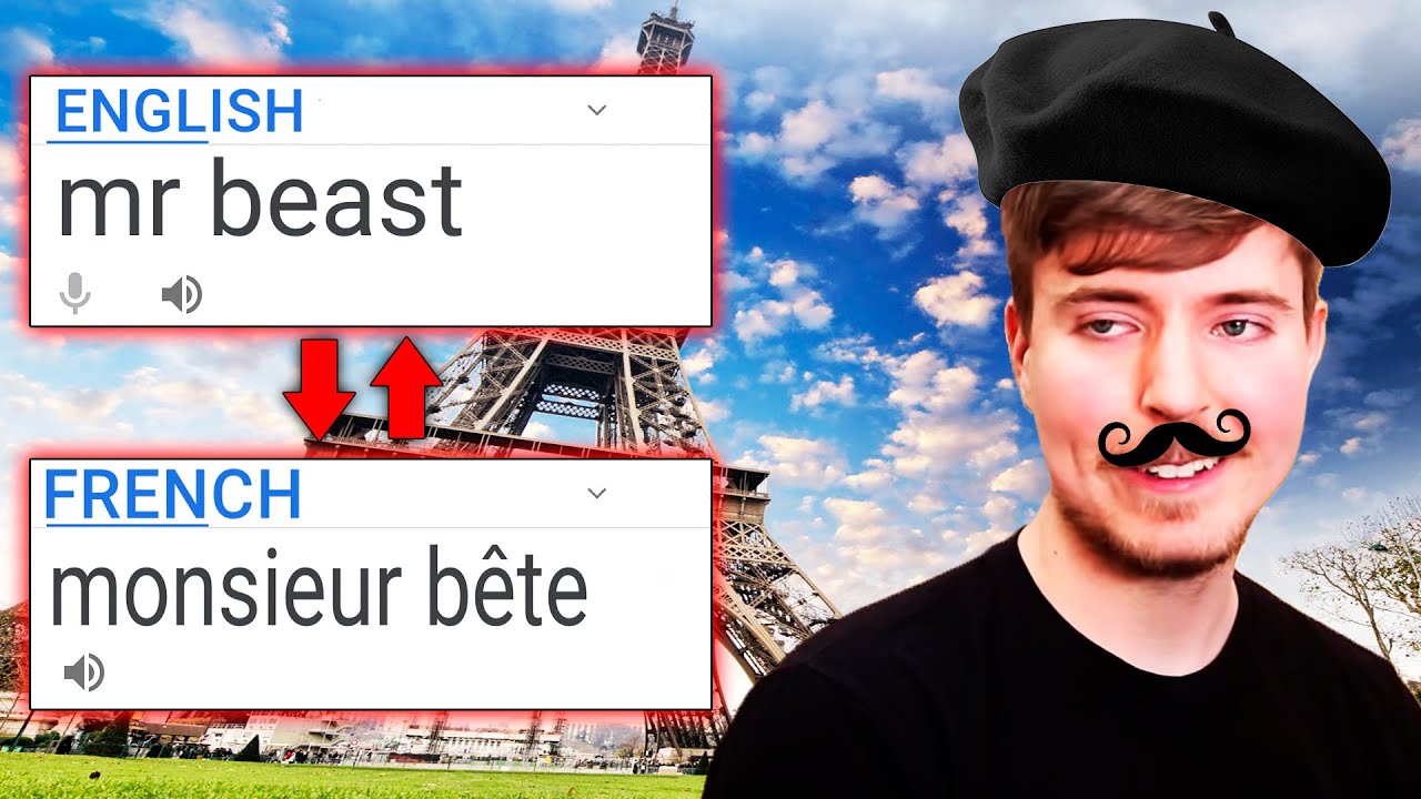 MrBeast in Different languages meme! Mr Beast in different languages
