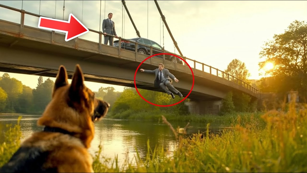 Ein Mann stößt seinen alten Chef von der Brücke – nicht ahnend, dass dessen Hund alles sieht