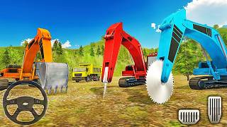 Heavy Excavator Rock Mining 2021 - Stone Cutting JCB Machines - Android Gameplay screenshot 4