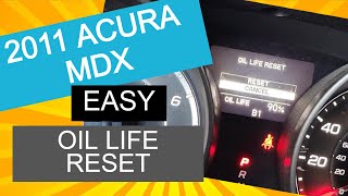 How to Reset your Maintenance light on a 2011 ACURA MDX