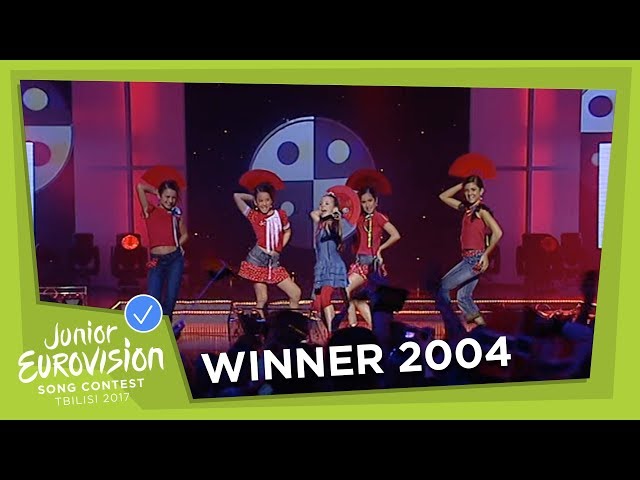 JUNIOR EUROVISION 2004: MARÍA ISABEL - ANTES MUERTA QUE SENCILLA - SPAIN 🇪🇸 class=