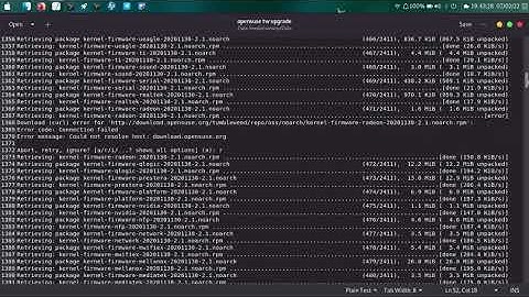 Upgrade Opensuse Leap stable release to Tumbleweed rolling release using terminal.