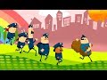 Ловлю воришек и грабителей на полицейской машине в детской игре Маленькая полиция