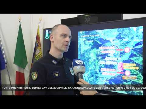 TUTTO PRONTO PER IL BOMBA DAY DEL 27 APRILE: SARANNO EVACUATE 200 PERSONE PER 10 ORE  | 21/04/2023