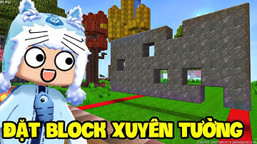 THỬ THÁCH ĐẶT BLOCK XUYÊN TƯỜNG SIÊU KHÓ TRONG MINI WORLD | MEOWPEO MINI GAME