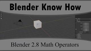 Blender 2.8 Using Math Operators In Python Scripting
