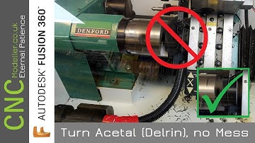 How to CNC Machine Acetal (Delrin) plastic with no mess!