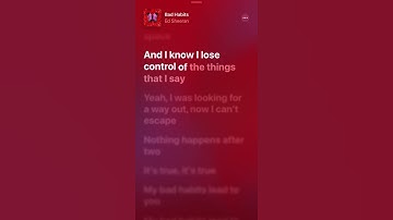 Thumbnail of Ed Sheeran - Bad Habits - Lyrics
