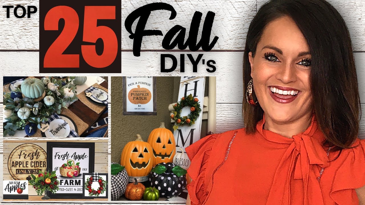 Absolute TOP 25 Best FALL Decor DIY Ideas On a Budget! - YouTube