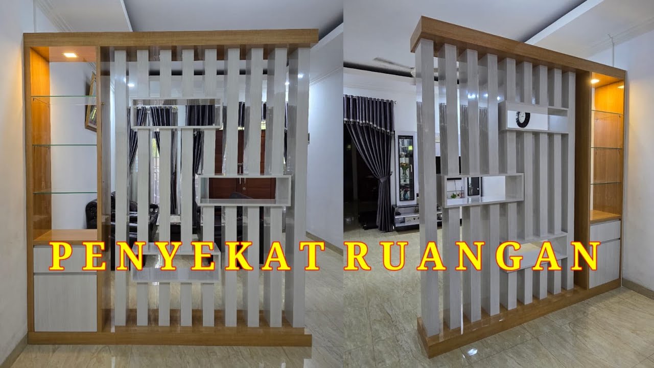 RUANGAN JADI TERTATA DAN RAPI || Pemasangan PARTISI RUANGAN - YouTube