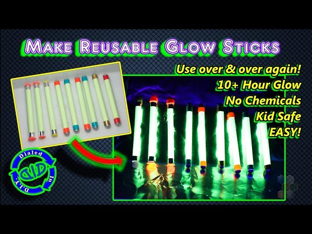 Make glow in the dark paint (using glow sticks)