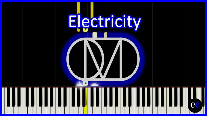 Electricity Piano version - Piano performance video thumbnail