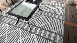 Easy Outdoor Makeover with This Reversible Rug 👀