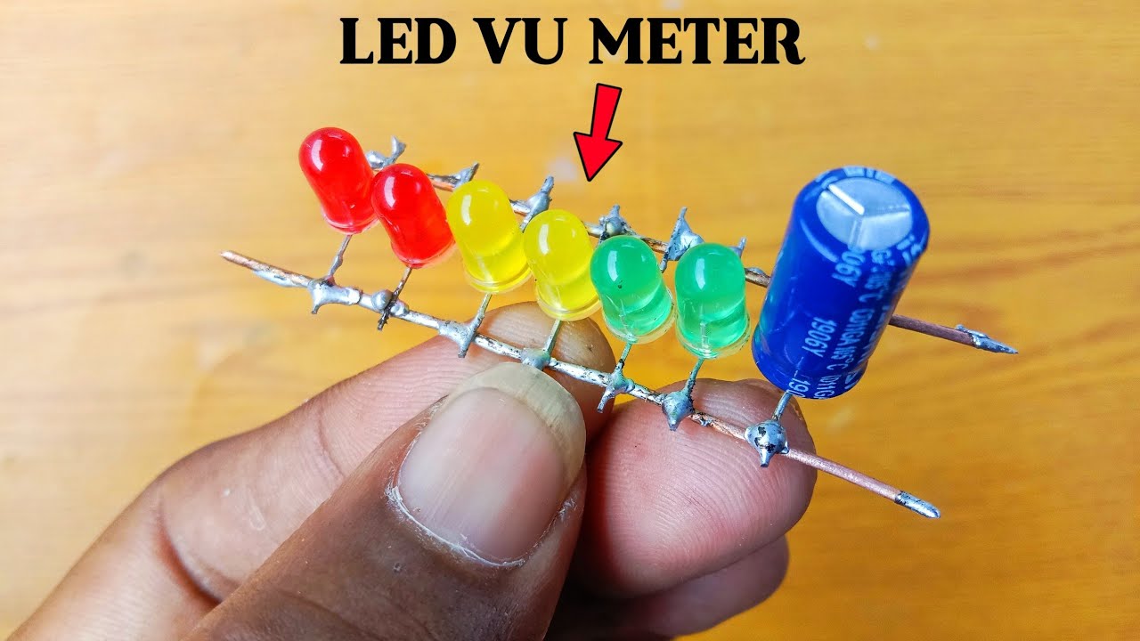 Led Rings Vu Meter How To Make Simple LED VU Meter Without IC | DIY LED VU METER - YouTube