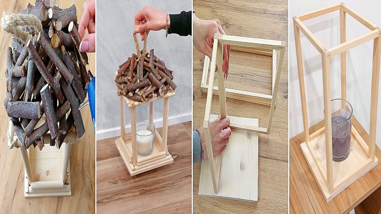 2 Idee per creare delle semplici lanterne in legno 😊 