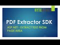 PDF Extractor SDK - ASP.NET - Extract Text From Page Area