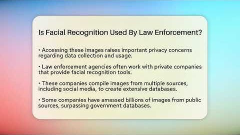 Is Facial Recognition Used By Law Enforcement? - Everyday-Networking
