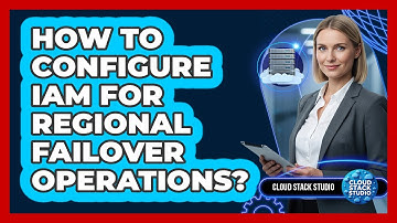 How To Configure IAM For Regional Failover Operations?