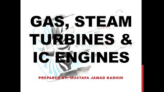 STEAM, GAS TURBINES and ICEs 3 ماهو التوربين الغازي