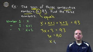 Consecutive Integers Sum: Example 1