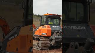 Develon DD130 Dozer with Leica Geosystems 3D Machine Control in action with first impressions